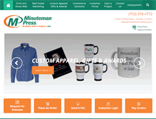 Tablet Screenshot of minutemanmarketing.com